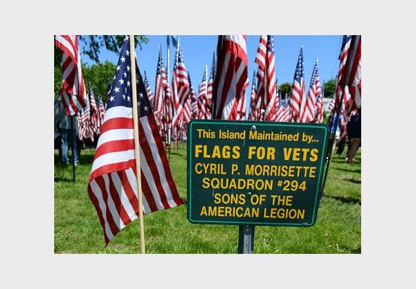 Flags for Vets Island